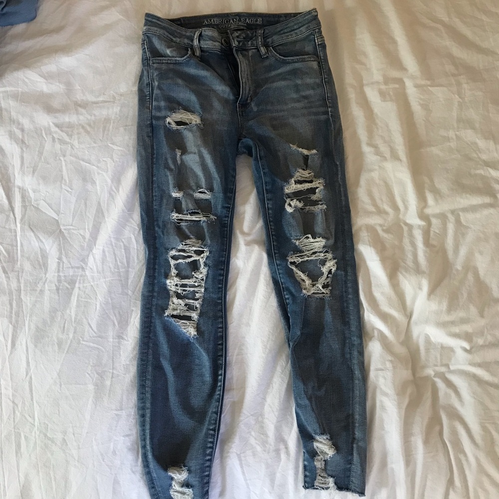 American Eagle ripped jeans